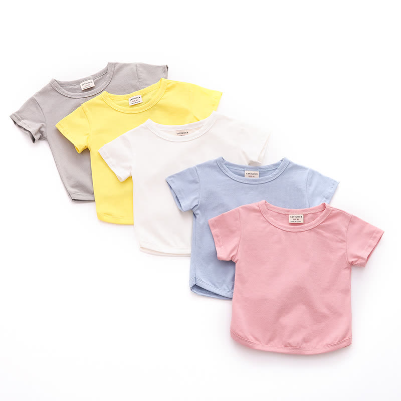 Baby Toddler Girl Solid Color T-Shirt - image 2