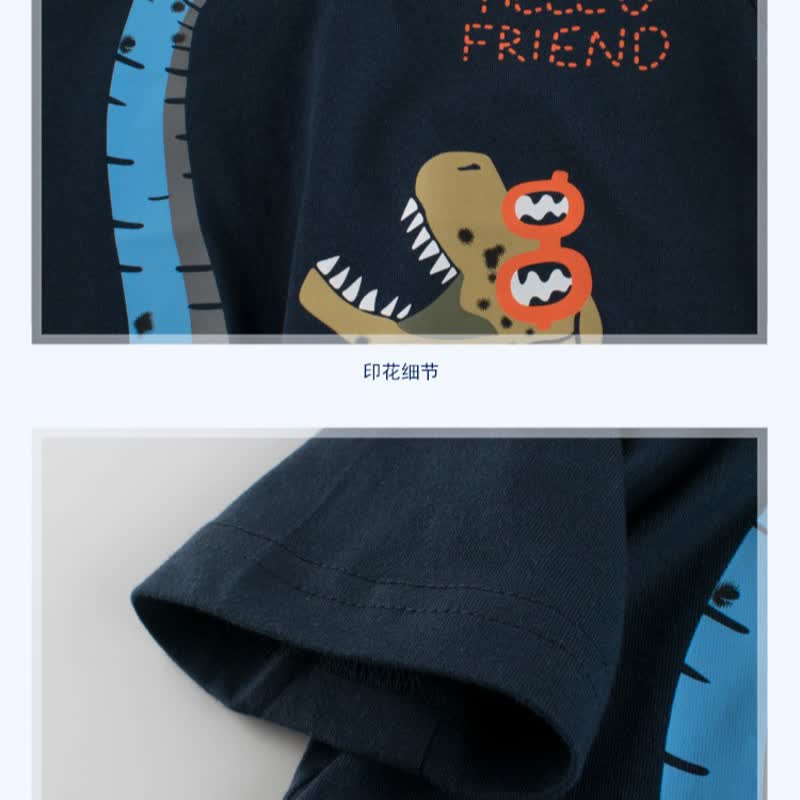 HELLO FRIEND Toddler Boy Dinosaur T-Shirt - image 3