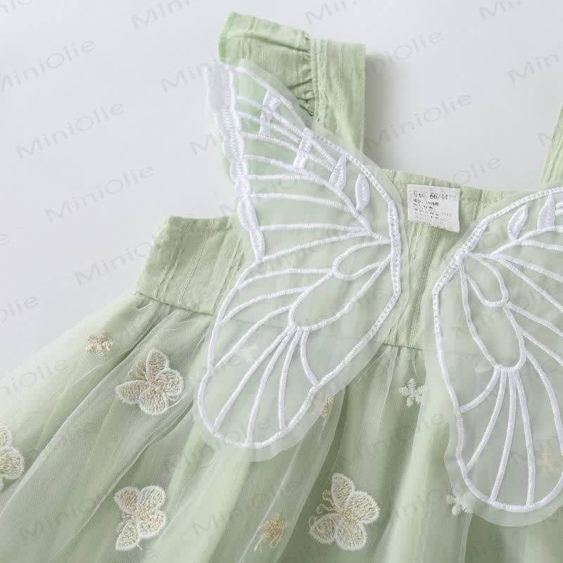 Baby Butterfly Bow Dress with Hat - image 2