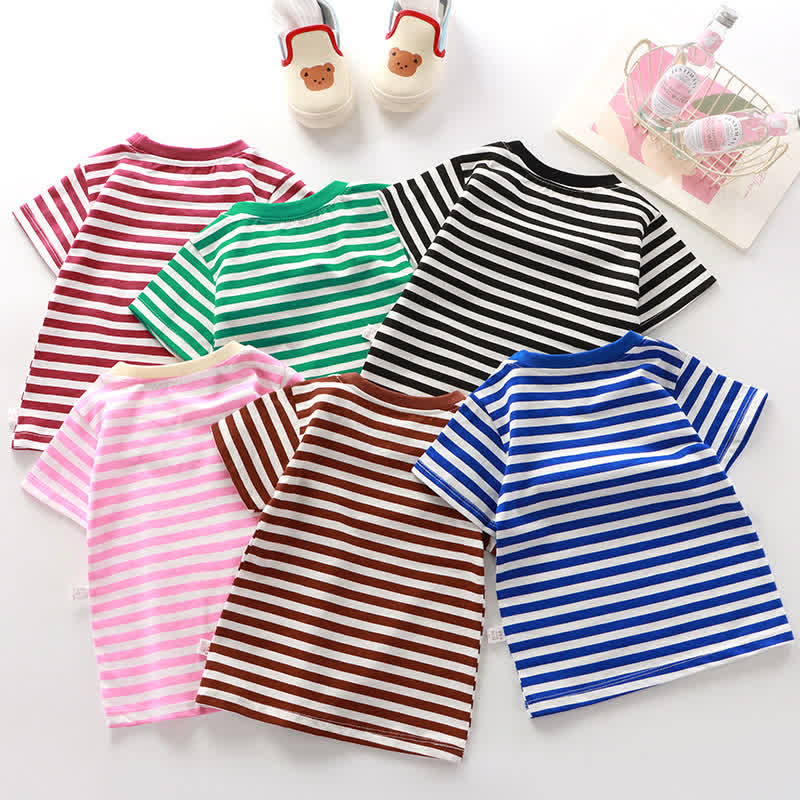 Kids Simple Striped Base Layer T-Shirt - image 2