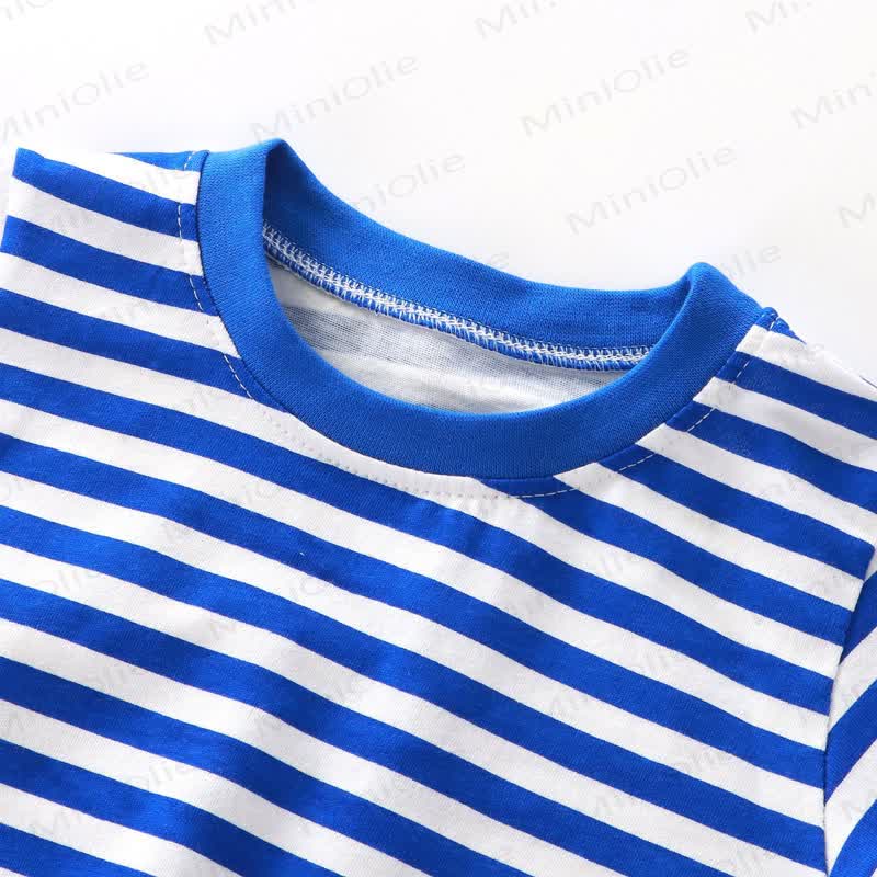 Kids Simple Striped Base Layer T-Shirt - image 6