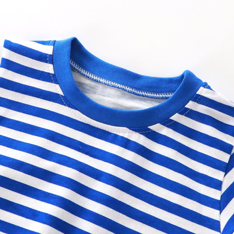 Kids Simple Striped Base Layer T-Shirt - image 6