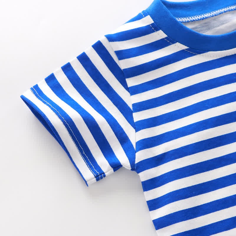 Kids Simple Striped Base Layer T-Shirt - image 7