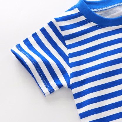 Kids Simple Striped Base Layer T-Shirt - image 7
