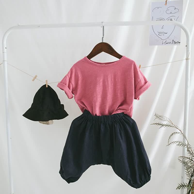 Baby Toddler Solid Color Base Layer T-Shirt - image 2