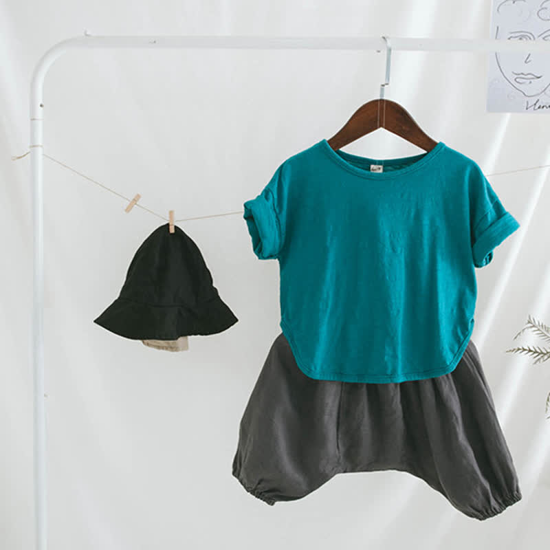 Baby Toddler Solid Color Base Layer T-Shirt - image 6