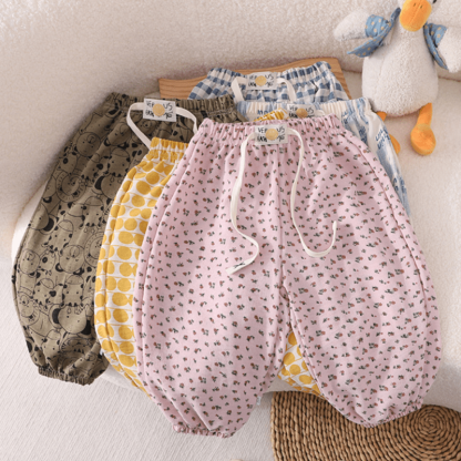 Toddler Animal Plaid Dots Flower Pants - image 2