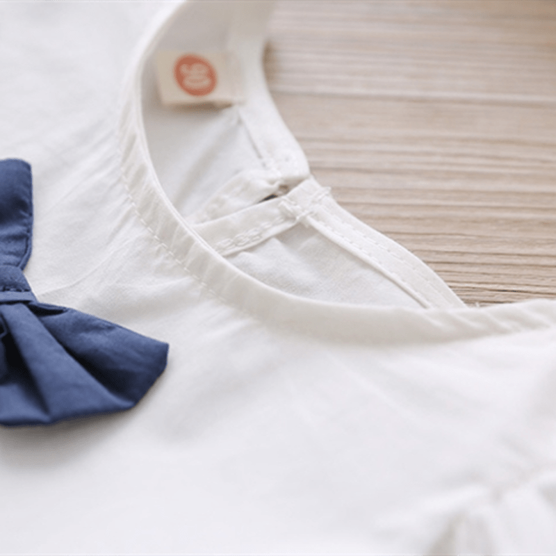 Toddler Bow Ruffled Trendy Dress - image 5