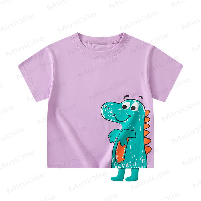 Toddler 3D Dinosaur Tee - Purple - 10Y - image 2