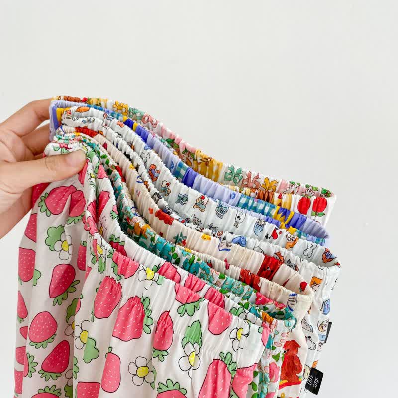 Toddler Colorful Bear Flower Strawberry Pants - image 7