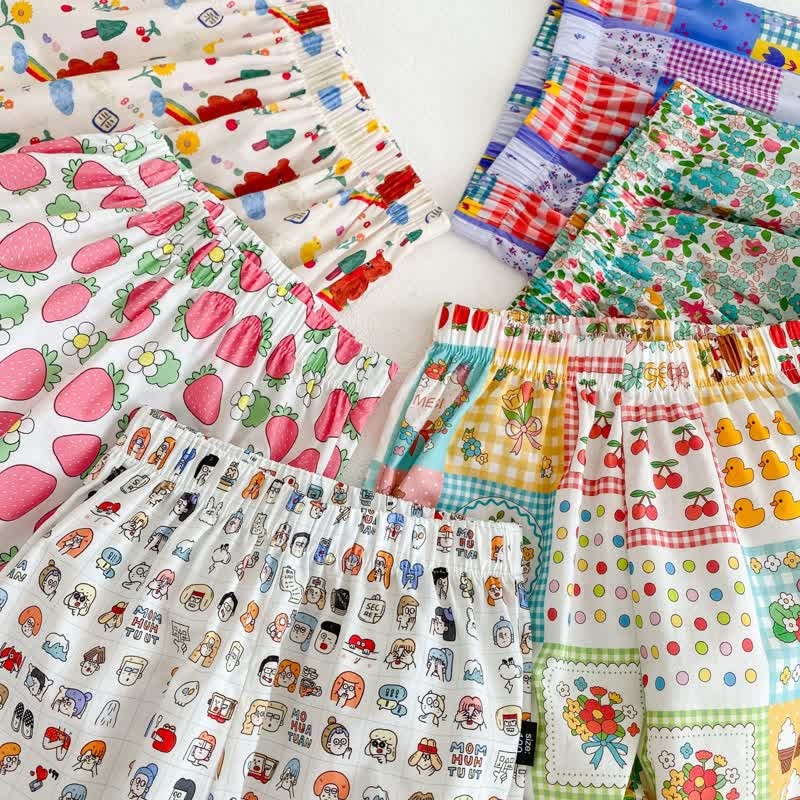 Toddler Colorful Bear Flower Strawberry Pants - image 9