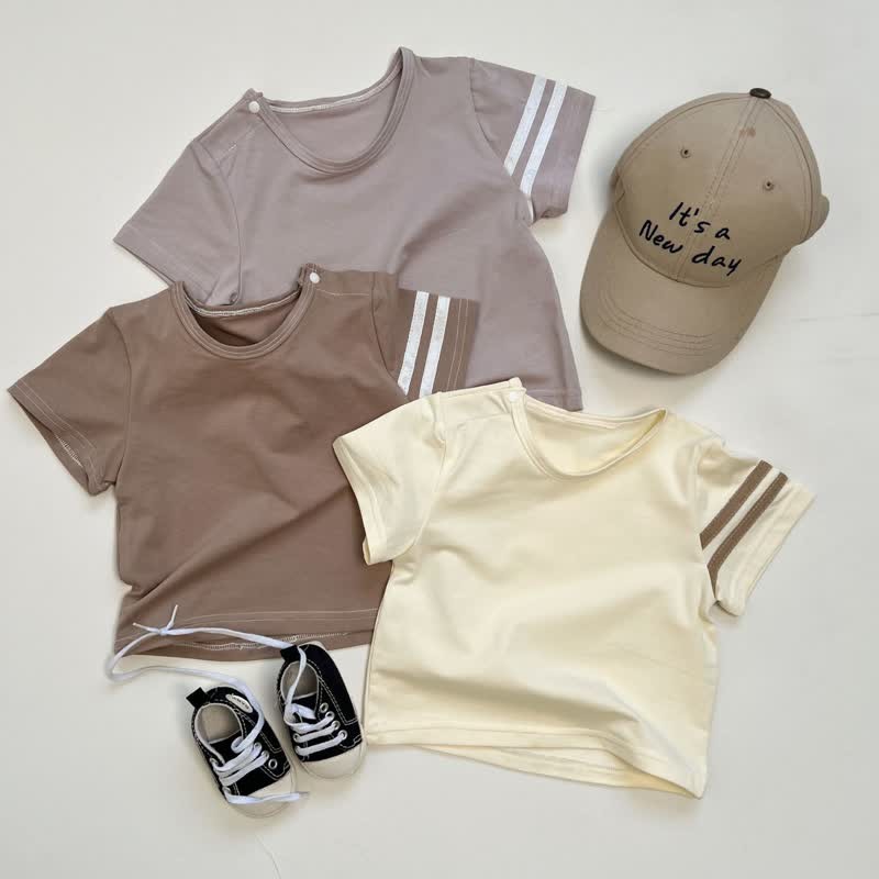 Baby White Stripes Sleeve T-Shirt - image 2