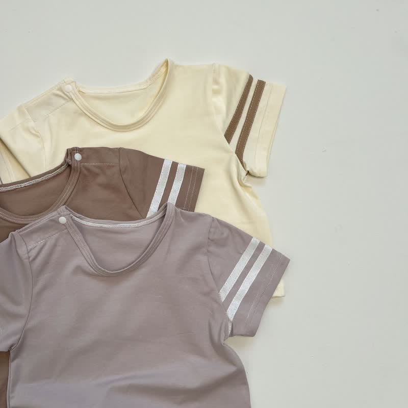 Baby White Stripes Sleeve T-Shirt - image 5