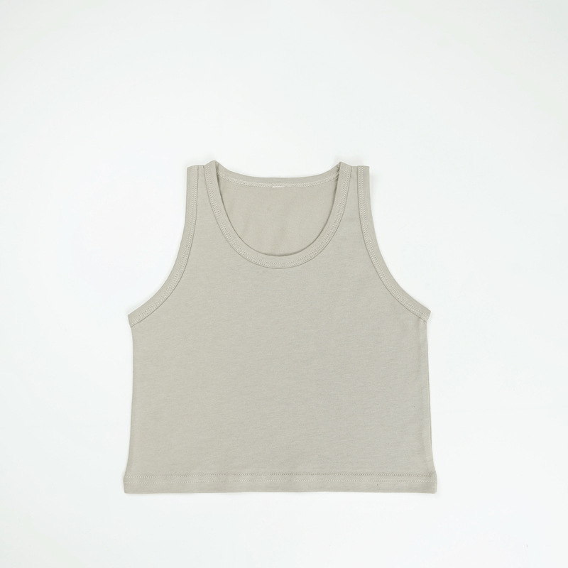 Toddler Solid Color Simple Tank Top - Apricot - 8Y - image 7