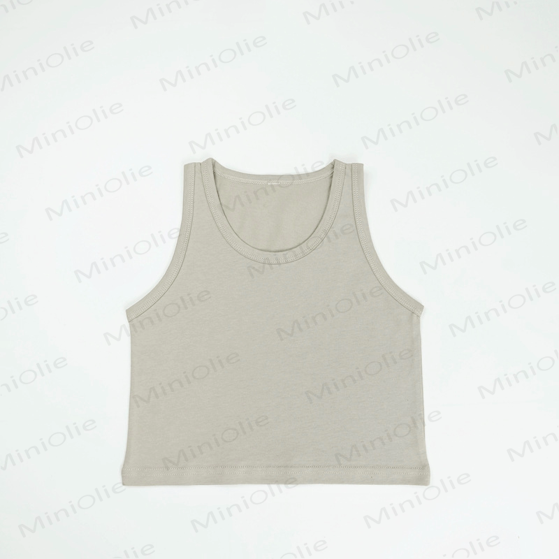 Toddler Solid Color Simple Tank Top - Apricot - 8Y - image 7