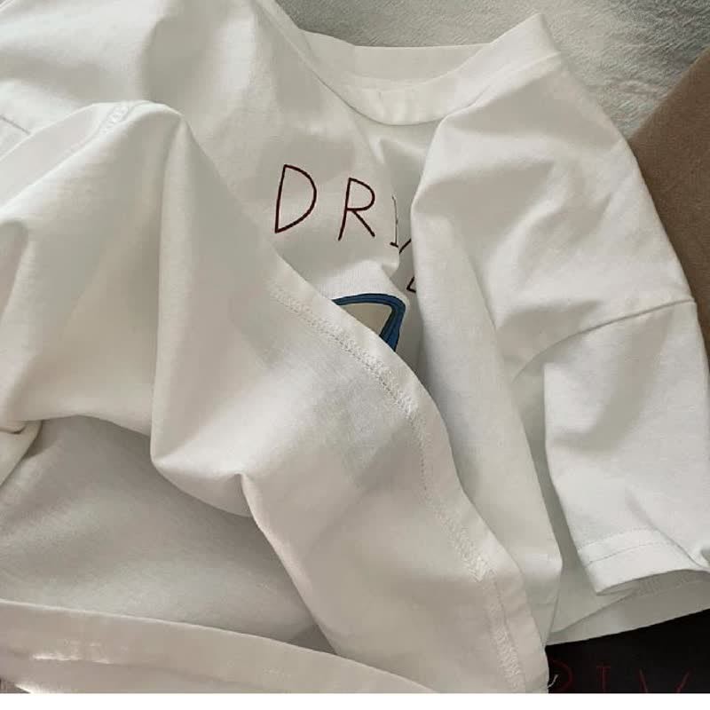 DRIVE Kid Boy Blue Cartoon Car T-Shirt - image 6