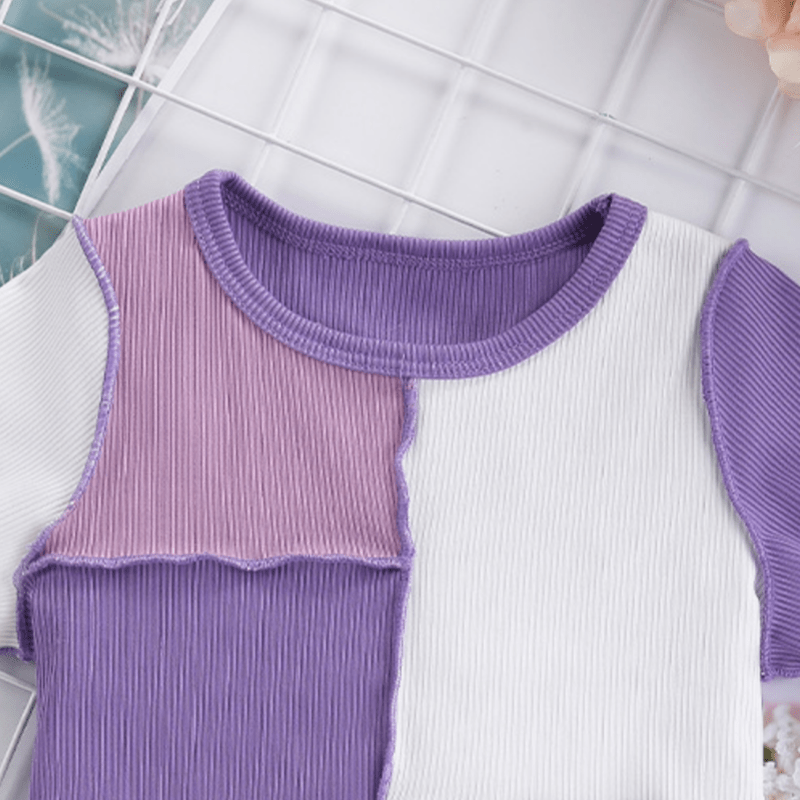 Kid Contrast Color Block T-Shirt - image 3