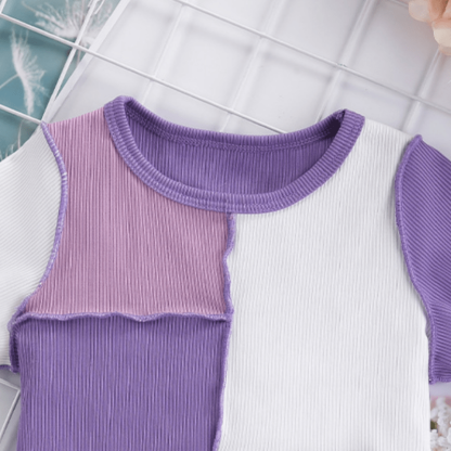 Kid Contrast Color Block T-Shirt - image 3