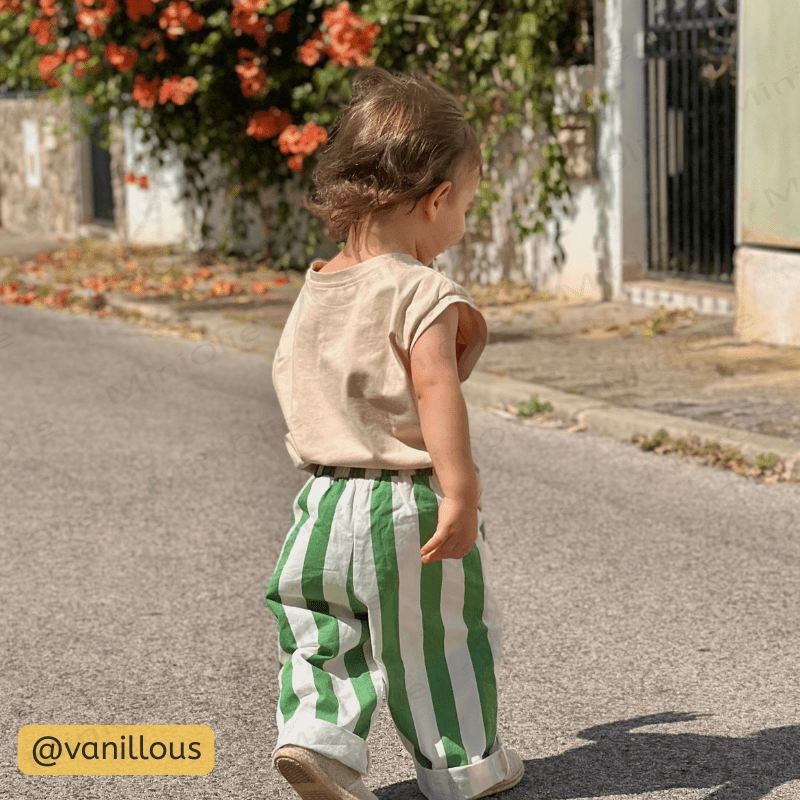 Baby Design Vertical Striped Casual Pants - image 7