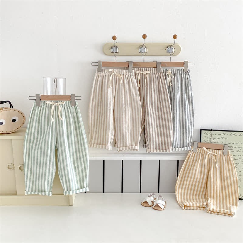 Baby Toddler Vertical Striped Minimalist Pants - image 3