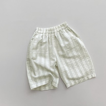 Toddler Vertical Striped Classic Pants - Beige - 8Y - image 5