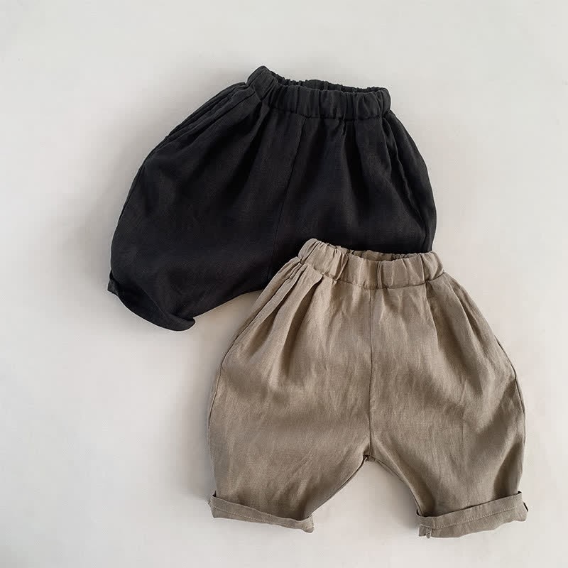 Toddler Solid Color Soft Simple Pants - image 3