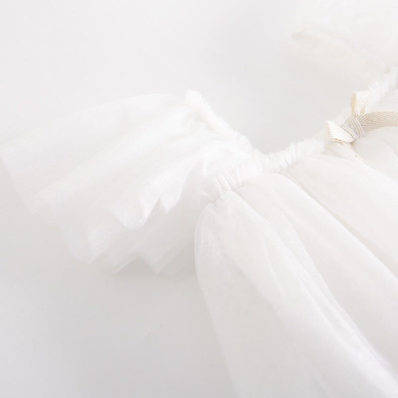 Baby Toddler Solid Color Tulle Bow Dress - image 12