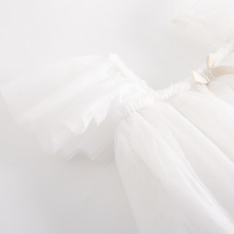 Baby Toddler Solid Color Tulle Bow Dress - image 12