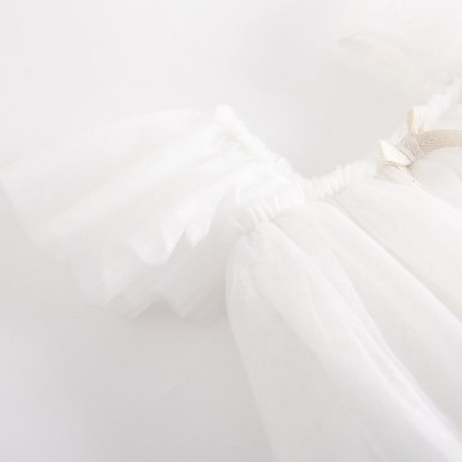 Baby Toddler Solid Color Tulle Bow Dress - image 12