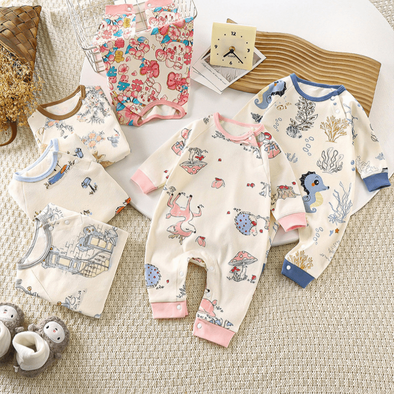 Baby Cute Animals Contrast Color Romper - image 2