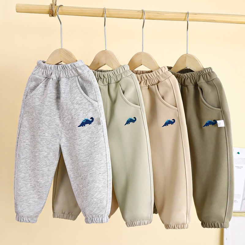 Toddler Boy Blue Dinosaur Sweatpants - image 1