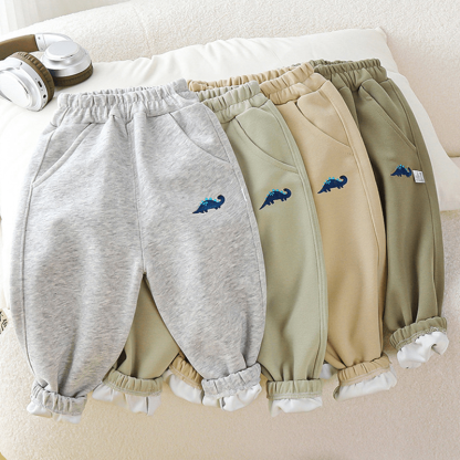 Toddler Boy Blue Dinosaur Sweatpants - image 2