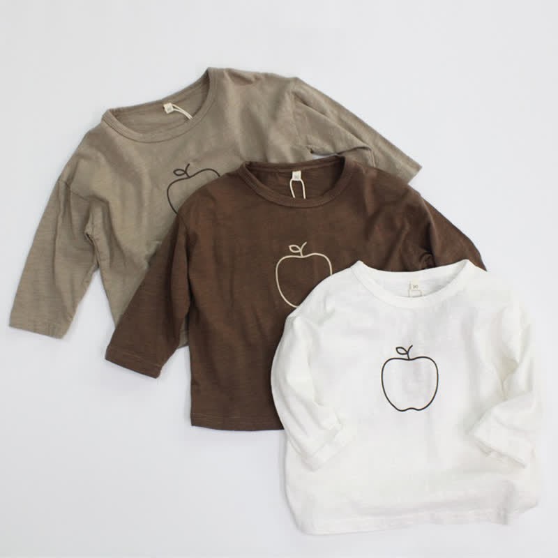 Toddler Apple Simple Drawing T-Shirt - image 1