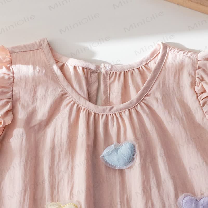 Kid Girl 3D Love Heart Sweet Tank Top - image 4