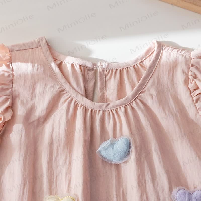 Kid Girl 3D Love Heart Sweet Tank Top - image 4