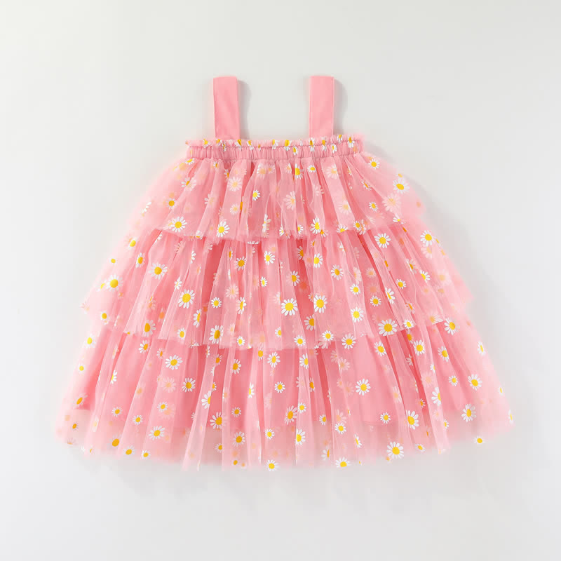 Toddler Daisy Tulle Layered Dress - image 4