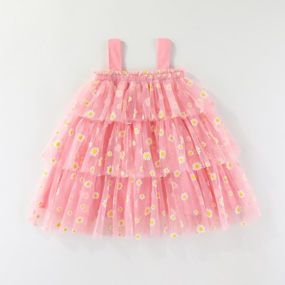 Toddler Daisy Tulle Layered Dress - image 4