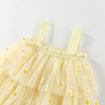Toddler Daisy Tulle Layered Dress - image 14