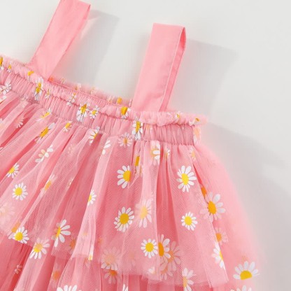 Toddler Daisy Tulle Layered Dress - image 7