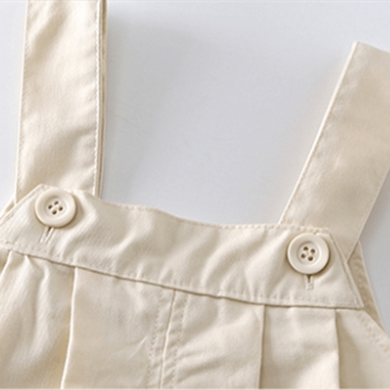 Toddler Solid Color Unisex Overalls - image 5