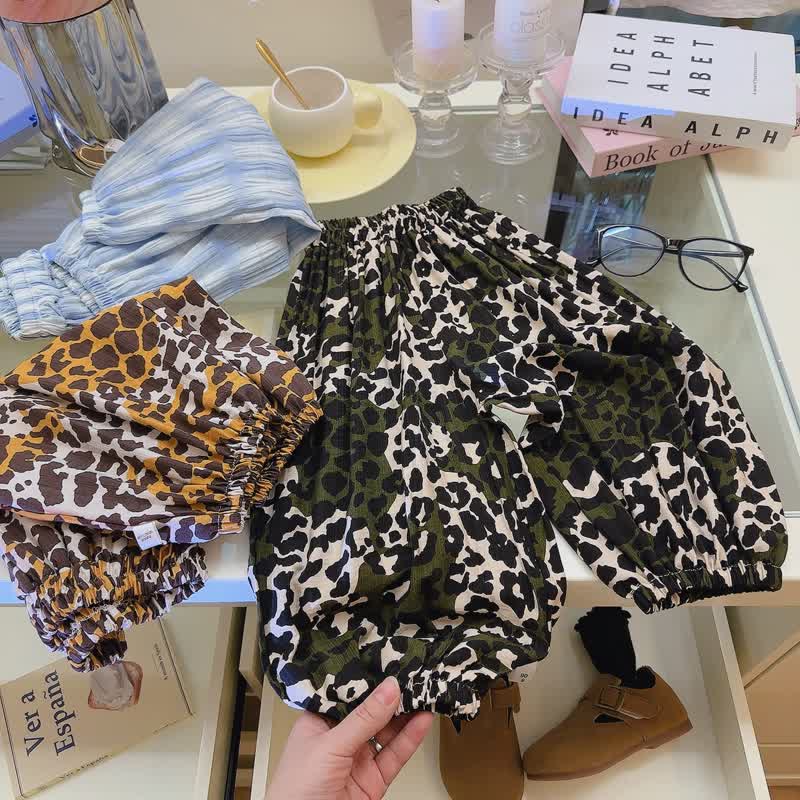 Toddler Leopard Print Loose Pants - image 1
