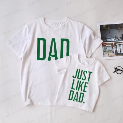 DAD/JUST LIKE DAD White Family Matching T-Shirt - White - Adult T-Shirt: XL - image 1