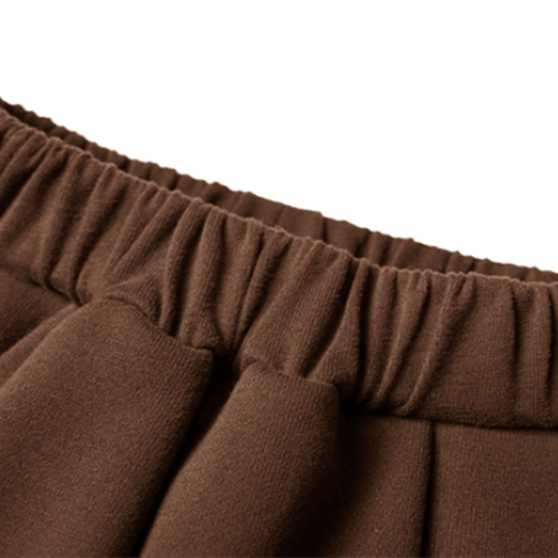 Toddler Solid Color Brown Jogger Pants - image 4
