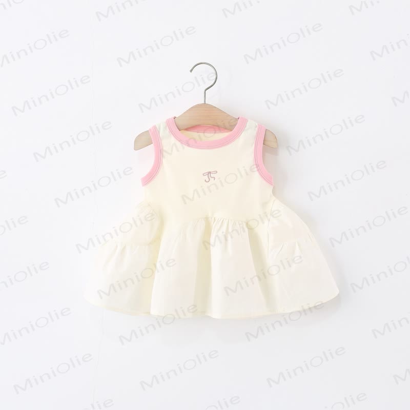 Baby Bow Sleeveless Dress - Pink - 3-5T - image 1
