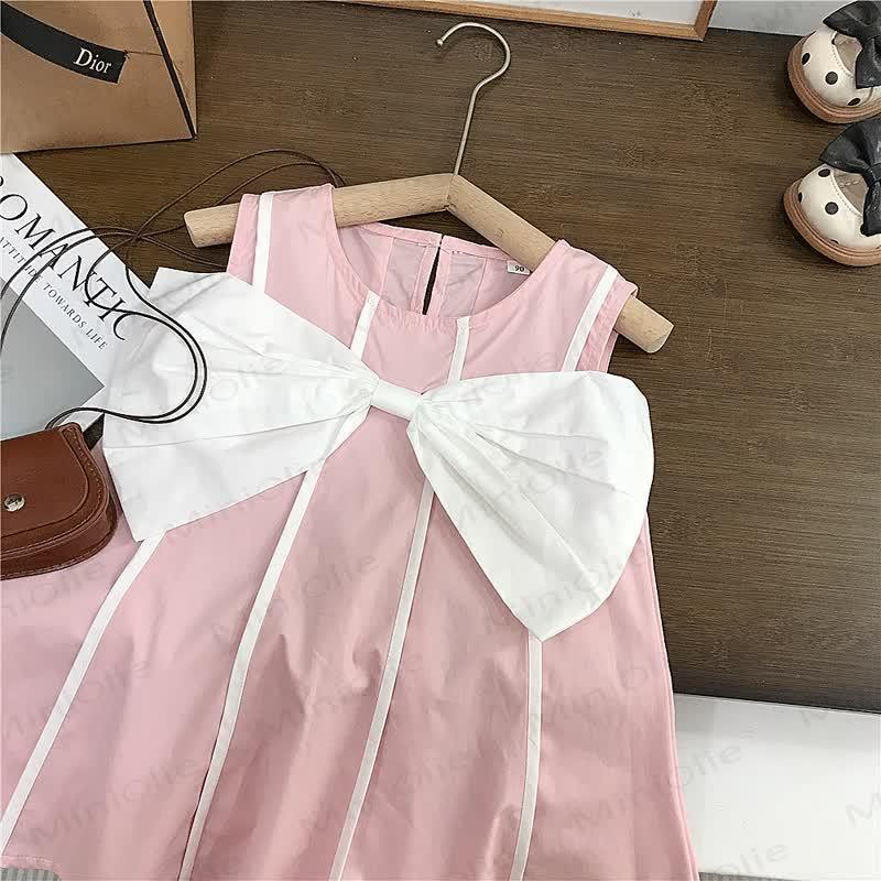Toddler Sweet Bow Sleeveless Dress - image 4