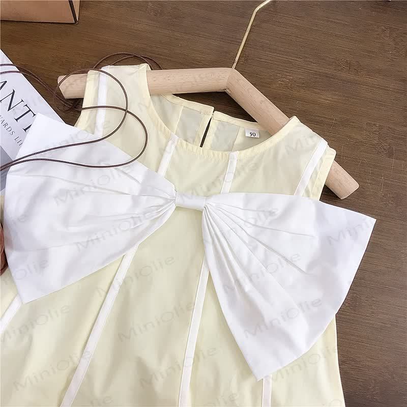 Toddler Sweet Bow Sleeveless Dress - image 7