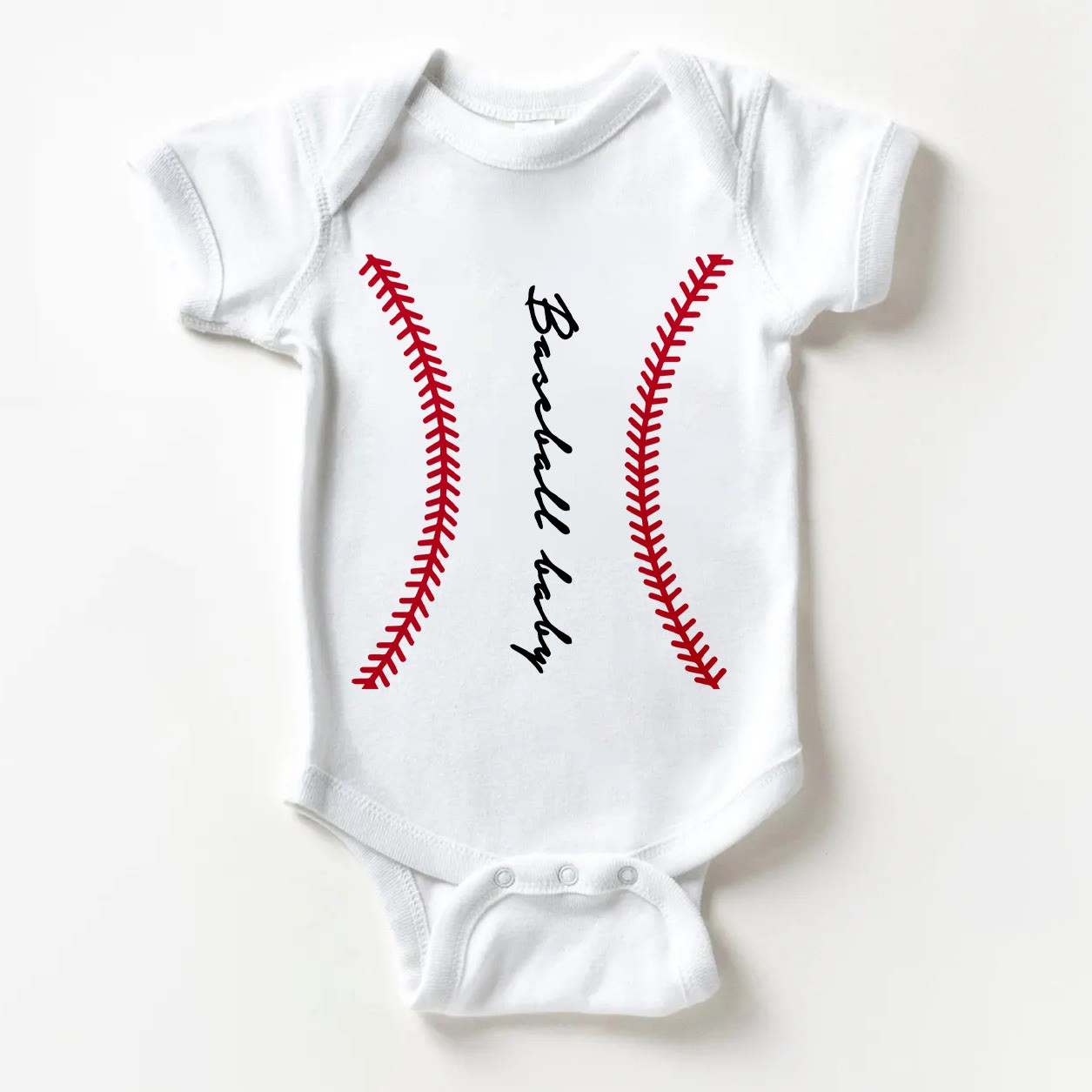 BASEBALL BABY Baby White Bodysuit - White - 18-24M - image 1