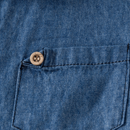 Toddler Boy Short-sleeved Denim Shirt - image 6