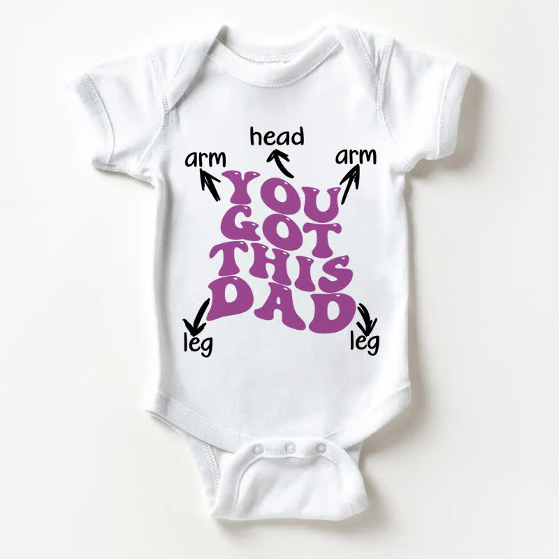 YOU GOT THIS DAD Baby White Bodysuit - White - 18-24M - image 1