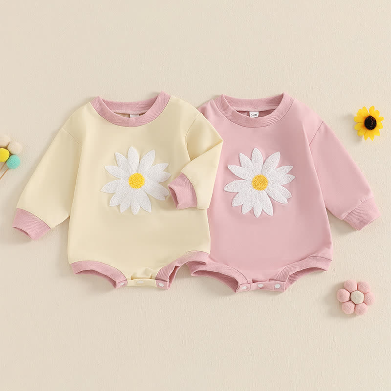 Baby Daisy Embroidered Bodysuit - image 1